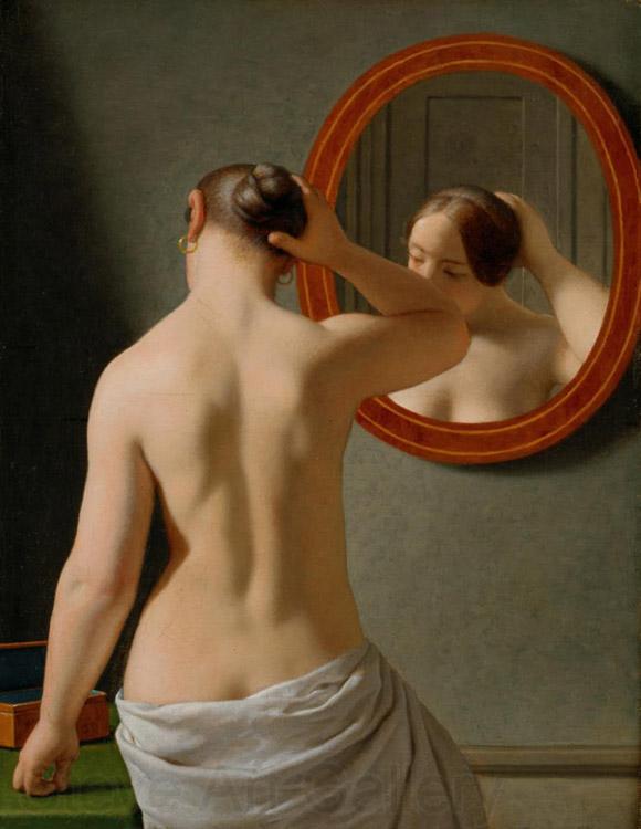 Christoffer Wilhelm Eckersberg Nude (Morning Toilette) (mk09) France oil painting art
